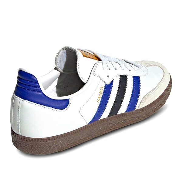 💙 ADIDAS SAMBA CRYSTAL WHITE BLUE 💙 - Picture 3 of 4